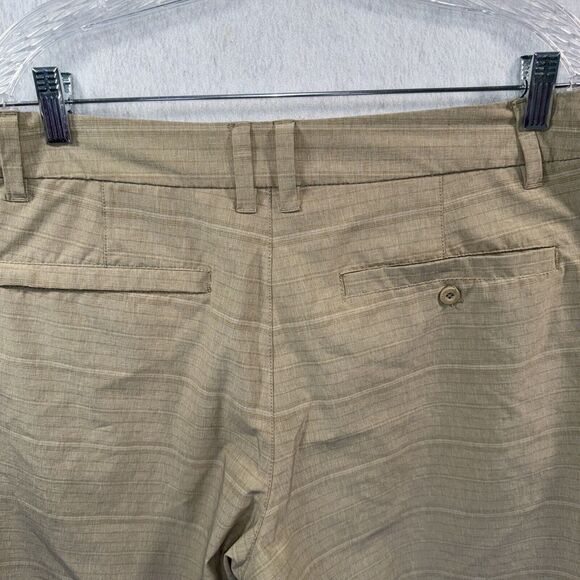 HANG TEN Men's Hybrid Board Shorts Size 34 Stretch 10" Inseam Quick Dry Tan - Picture 5 of 7